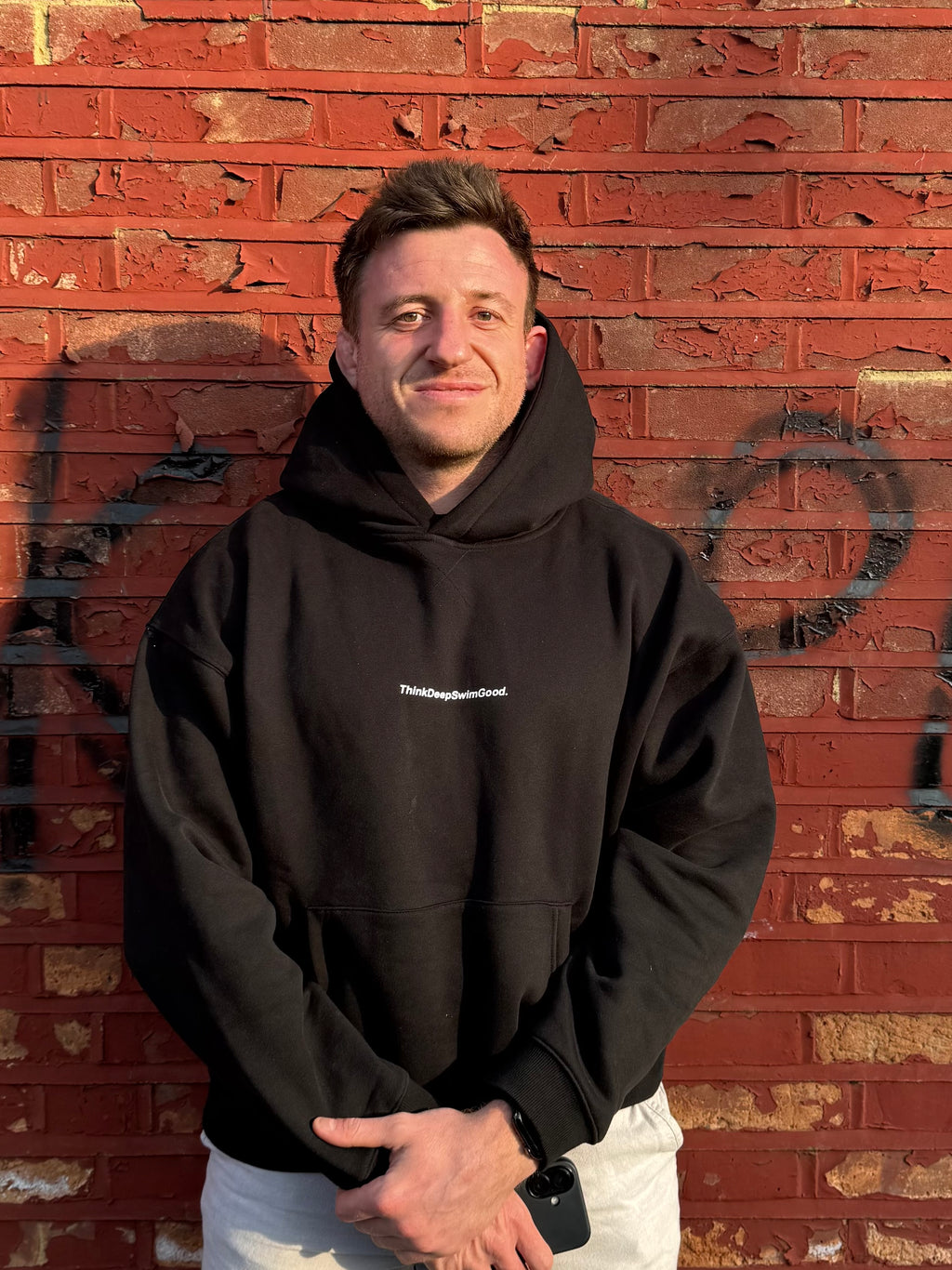 TDSG Black Print Hoodie