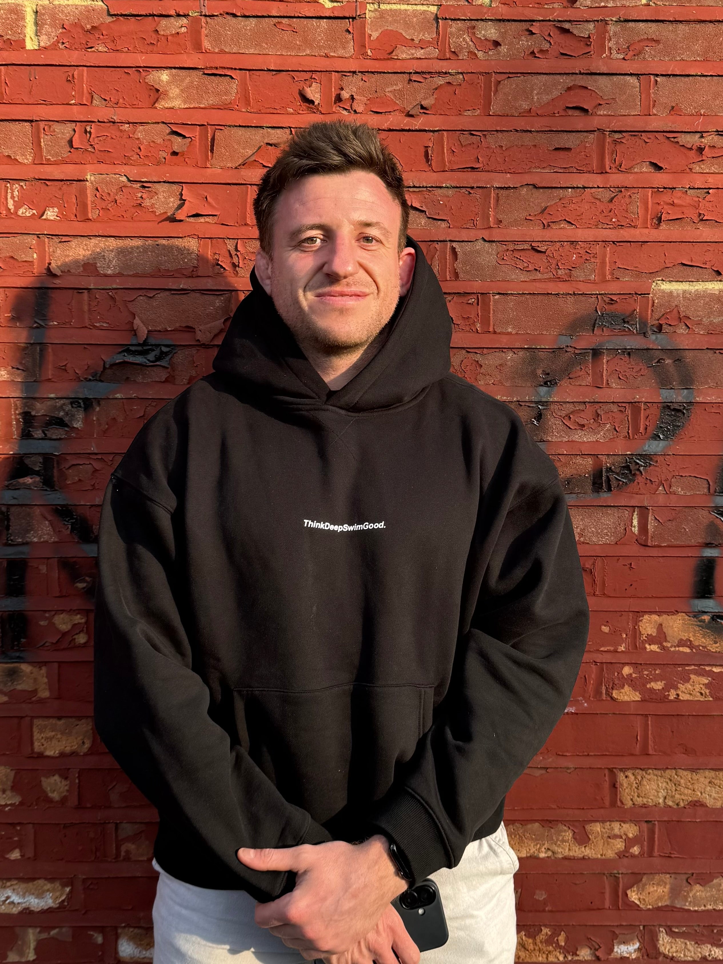 TDSG Black Print Hoodie